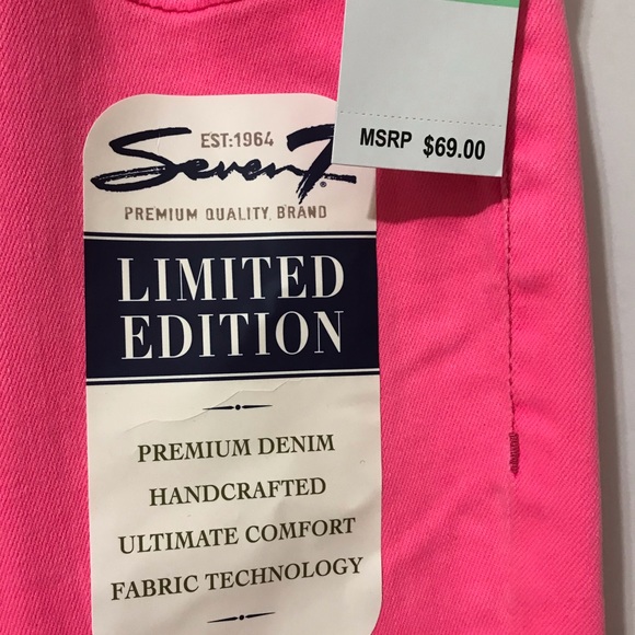 SEVEN 7 High Rise Skinny Denim Pants, Size 8 - Picture 13 of 13